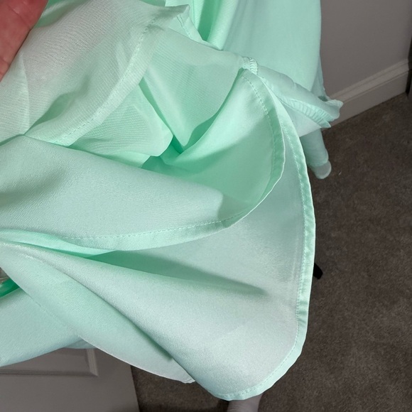 Tevolio Green One-Shoulder Ruched Cocktail Dress - Picture 6 of 6